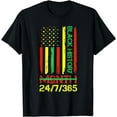 thumbnail image 1 of Black History Month Flag African American Men Boys Women T-Shirt, 1 of 3