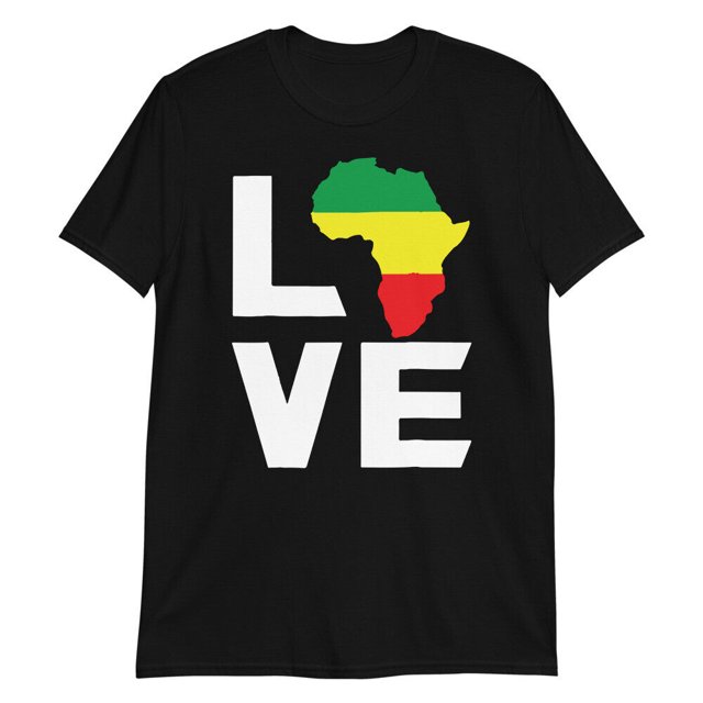 Black History Month Love Africa Map