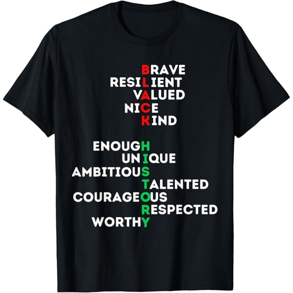Black History Month Melanin Men Women Bruh Sista Boys Girls T-Shirt