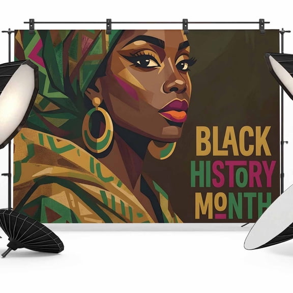 Black History Month Photography Backdrop 7x5FT, Retro Abastract Photo Backdrops, Background for Photography Studio Photo Studio Background, Back Drop for Photoshoot