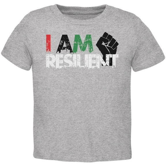 Black History Month Pride I Am Resilient Toddler T Shirt Heather 2T