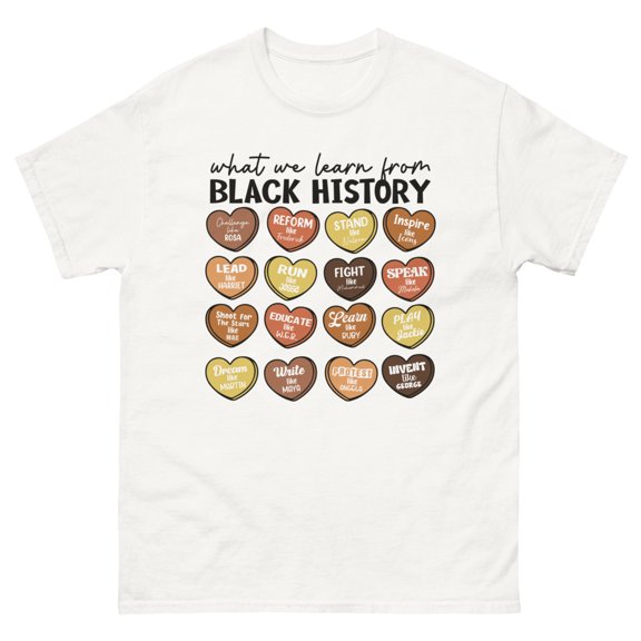 Black History Month Shirt, Celebrate School Black History Shirt, Unisex classic tee (White, S)