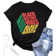 thumbnail image 1 of Black History Month Shirt Women Black History T Shirt African American Tee Pride Melanin Shirts Casual Top, 1 of 3