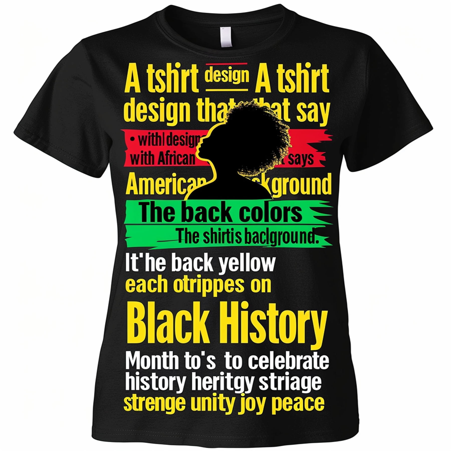 Black History Month T Shirt Celebrate Heritage Unity Strength Colors