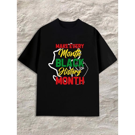 Black History Month for men black Comfortable loose and fashionable T-shirt Unique Design Unisex Shirt Graphic Tee tshirts Retro Unisex Shirt Crewneck tshirts