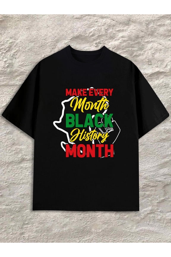 Black History Month for men black Comfortable loose and fashionable T-shirt Unique Design Unisex Shirt Graphic Tee tshirts Retro Unisex Shirt Crewneck tshirts
