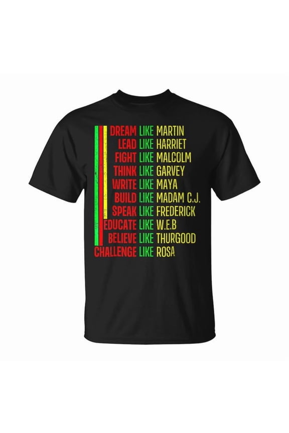 Black History Pride Martin Afro Graphic Tee Unisex Adult Cotton Shirt for African American Heritage Celebration, Cultural Empowerment Outfit, Gift Idea for Black Pride, Size 3XL, Color Black