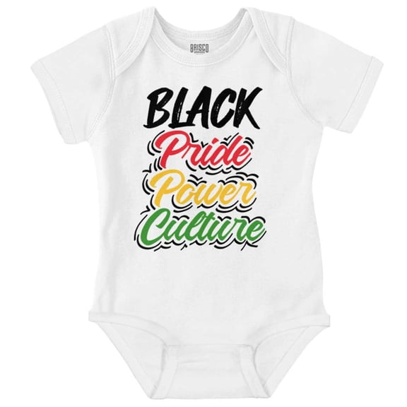 Black History Pride Power Culture Bodysuit Jumper Girls Infant Baby Brisco Brands 18M