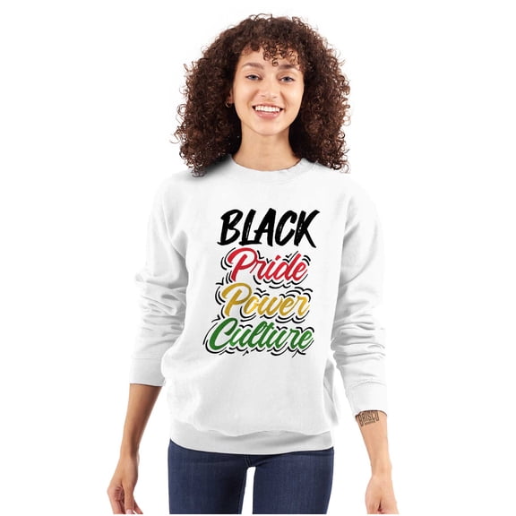 Black History Pride Power Culture Women Crewneck Sweatshirt Brisco Brands X