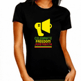 thumbnail image 1 of Black History T-shirt for Women Freedom Day Womens Black Pride Tee, 1 of 6