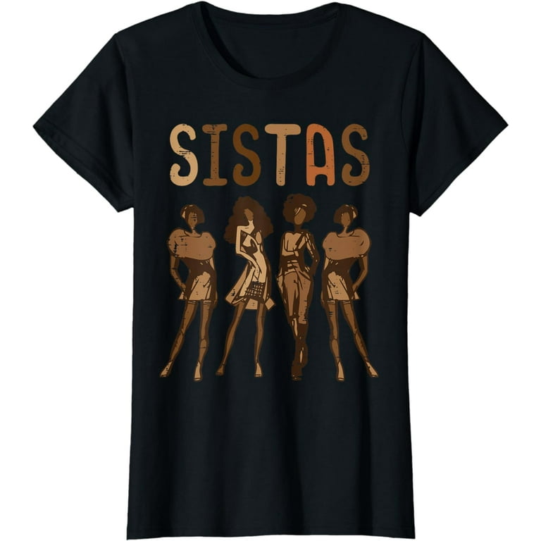 Distressed Black History Women - Afro Melanin T-Shirt Distressed Black History Women - Afro Melanin T-Shirt