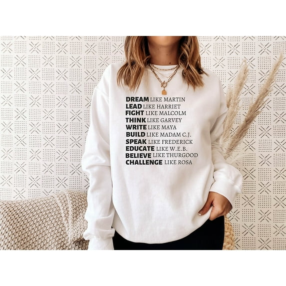 Black History Sweatshirt, Dream Like Martin Sweatshirt, Black Lives Matter, Equality Hoodie, Black History Month, BLM Shirt Gift