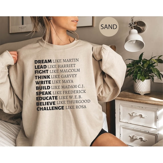 Black History Sweatshirt, Dream Like Martin Sweatshirt, Black Lives Matter, Equality Hoodie, Black History Month, BLM Shirt Gift