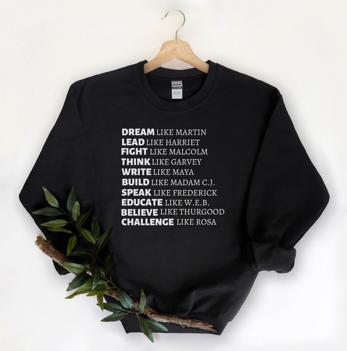 Black History Sweatshirt, Dream Like Martin Sweatshirt, Black Lives ...