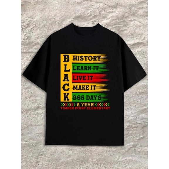 Black History T-Shirt men's black Stylish summer outerwear Classic Unisex Shirt Graphic tshirts Fashion Unisex Shirt Printed tshirts Original Unisex Shirt Graphic Tee tshirts