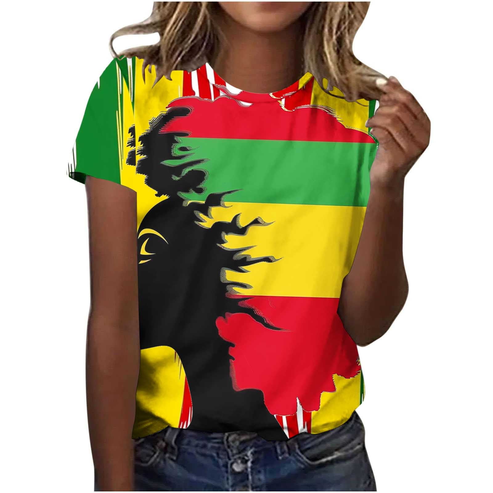 Black History TShirts for Women Afro