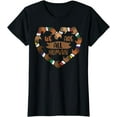 thumbnail image 1 of Black History We Are All Human Heart Hands Men Women T-Shirt, 1 of 4