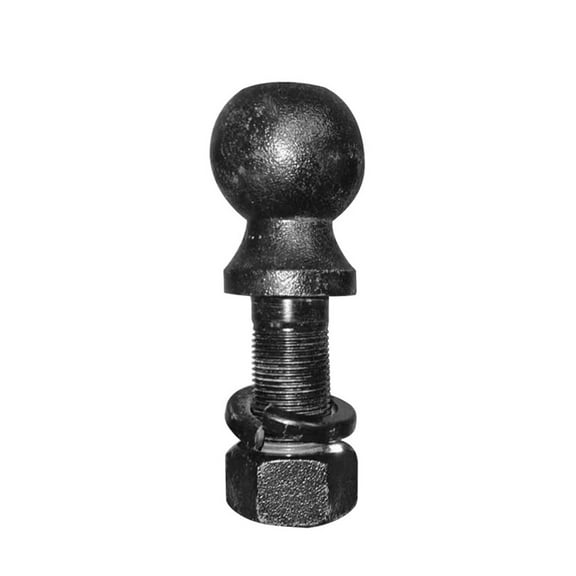Black Hitch Mount Tow Ball 2 Inch Shank Dia Capacity 5000Lbs Coupling Trailer Parts RV Camper Caravan Accessories ,Dependable Strength