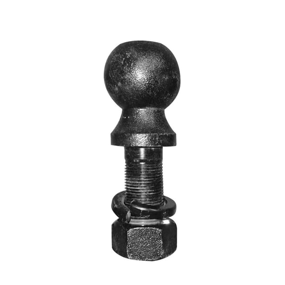 Black Hitch Mount Tow Ball 2 Inch Shank Dia Capacity 5000Lbs Coupling Trailer Parts RV Camper Caravan Accessories ,Universal Fit