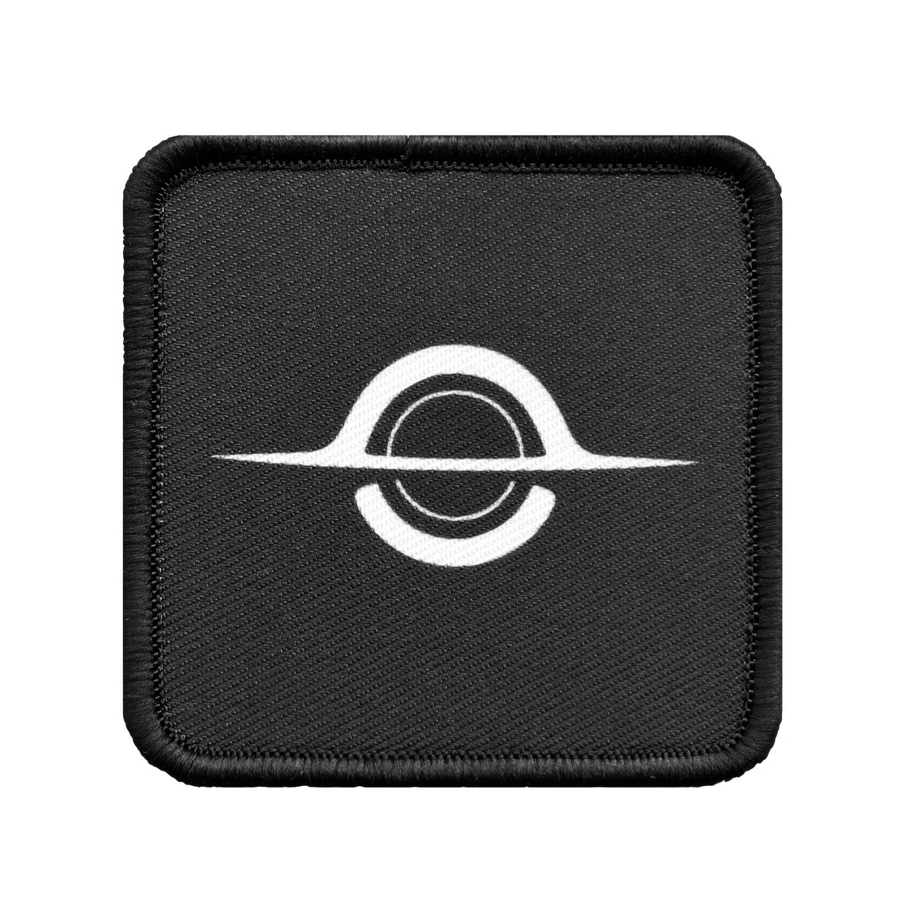 Black Hole Design Patch - Durable Embroidered Badge for Backpacks, Hats, and Creative Projects