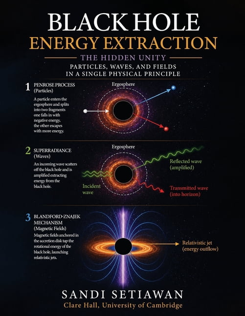 Black Hole Energy Extraction: The Hidden Unity of Particles, Waves, and Fields, (Paperback)