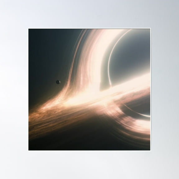 Black Hole From Interstellar Poster Wall Art, Modern Wall Decor, 16x16 UNFRAMED