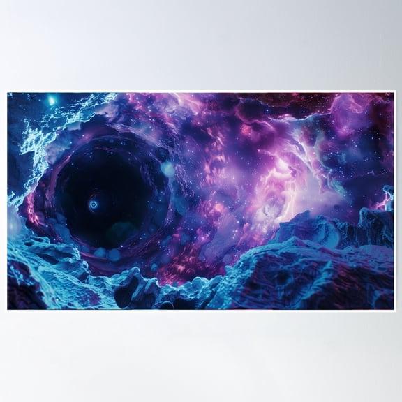 Black Hole Poster Wall Art, Modern Wall Decor, 8x12 UNFRAMED