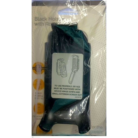 Black Holster with S Rotating Clip for Sonim XP3Plus