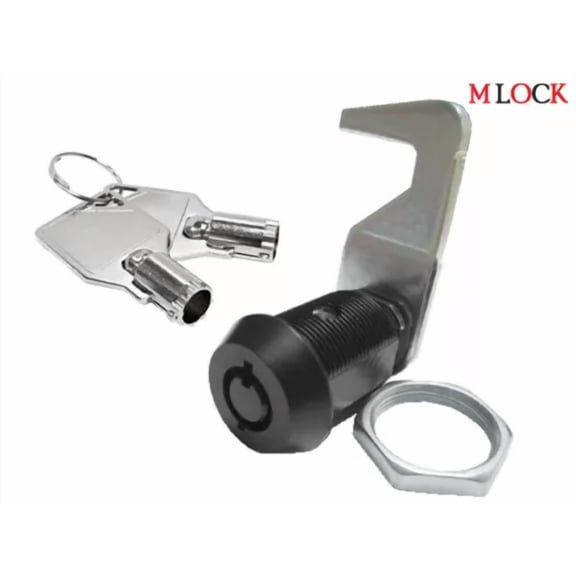 Black Homak Toolbox Lock 5/8 Tubular Cam Lock Replacement 180 Degree Cabinet