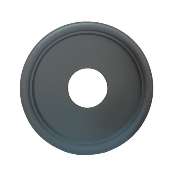 Black Home Round Medallion PU Decorative Ceiling Fan Light Fixtures Covers Plate