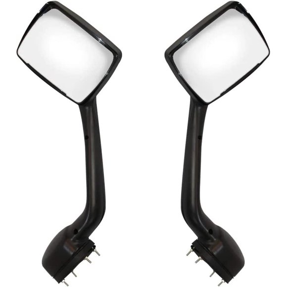 Black Hood Mirrors  for 2013-2020  T680 Side Hood Mirrors Assembly for 2010-2017 Peterbilt 579 587 Semi Trucks Driver & Passenger Side (A Pair)