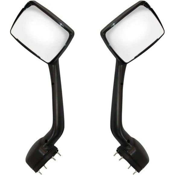 Black Hood Mirrors for 2013-2020 T680 Side Hood Mirrors Assembly for 2010-2017 Peterbilt 579 587 Semi Trucks Driver & Passenger Side (A Pair)