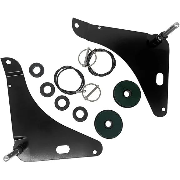 Black Hood Pin Pins Kit 82214260AC P5155755 for Dodge Challenger Stainless