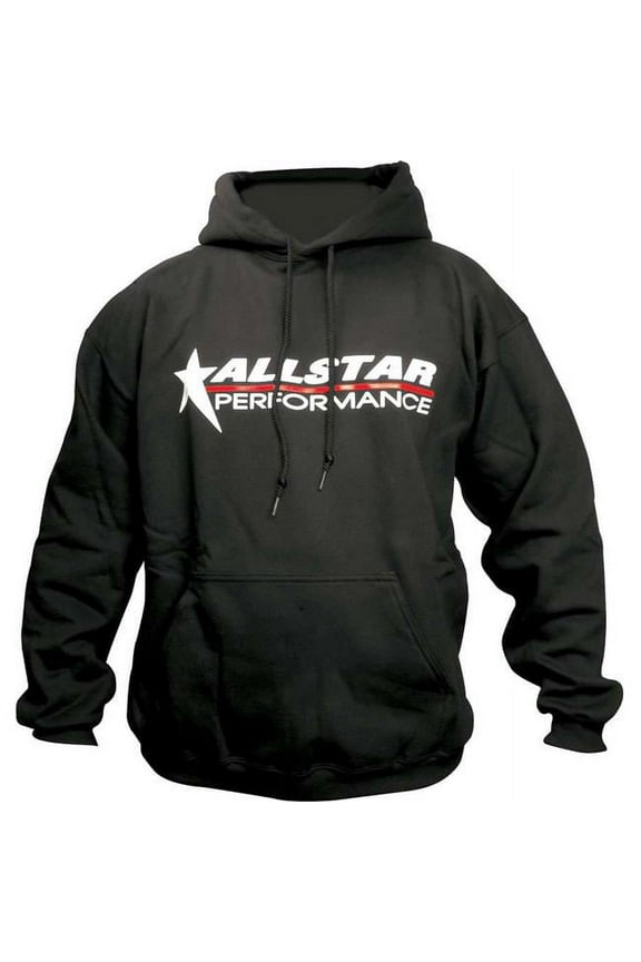 Black Hooded Allstar Logo XX-Large Sweatshirt P/N 99913XXL
