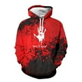 thumbnail image 1 of Black Hoodie Men Juniors Sweatshirts And Hoodies Men over Hoodie Pullover Sweatshirts Plain for Men's Halloween Hooded Sweatshirt Red XL, 1 of 6
