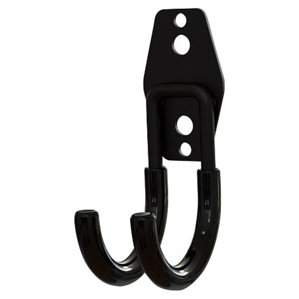 Black Hook Set Screw Garage Hook Balcony Storage Metal Hook