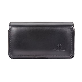 Black Horizontal Leather Case Cover Protective Pouch Holster Swivel Belt Clip w Loops Z9D for LG Power, Rebel LTE, Spirit, Transpyre, Ultimate 2, Venice, Volt