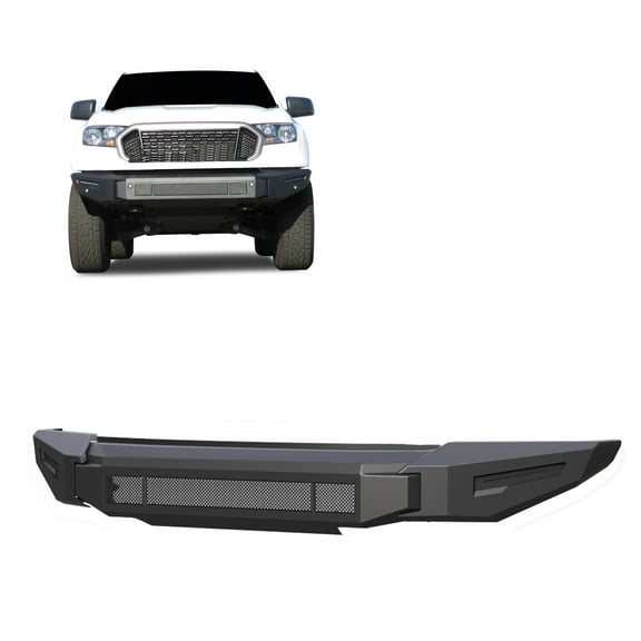 Black Horse Armour II Heavy Duty Modular Front Bumper Modular Matte Black Compatible with 2019-2023 Ford Ranger-AFB-FR19-BU