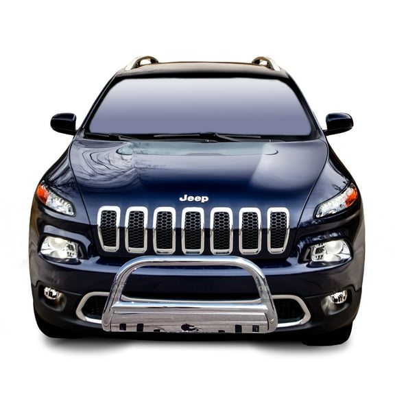 Black Horse Bull Bar BB113205BS-SP For 04-15 Nissan Titan/ 04-15 Nissan Armada 3' Black Bull Bar W/ Stainelss Skid Plate Fits select: 2019 JEEP CHEROKEE LIMITED, 2014-2018 JEEP CHEROKEE LATITUDE