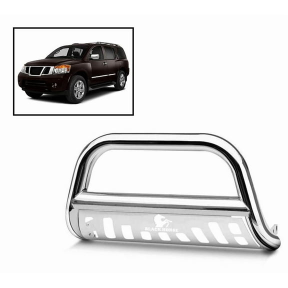 Black Horse Bull Bar CBB-KIB1601SP For 03-05 Kia Sorrento Black Bull Bar With Skid Plate Fits select: 2004-2015 NISSAN TITAN, 2005-2015 NISSAN ARMADA