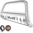 thumbnail image 1 of Black Horse Bull Bar Incl. pair of 5.3"Dia.LED Lights ,Stainless Steel Compatible with 03-17 Ford Expedition|04-23 Ford F-150 (Excl.Heritage edition and 10-14 SVT Raptor model)|03-17 Lincoln Navigator, 1 of 11