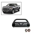 thumbnail image 1 of Black Horse Bull Bar Skid Plate Black Come with Pair of 5.3" LED Flood Lights with Red Trim Rings Compatible with 2015-2022 Chevrolet Colorado (Excludes ZR2)|2015-2022 GMC Canyon-BB030709A-SP-PLFR, 1 of 1