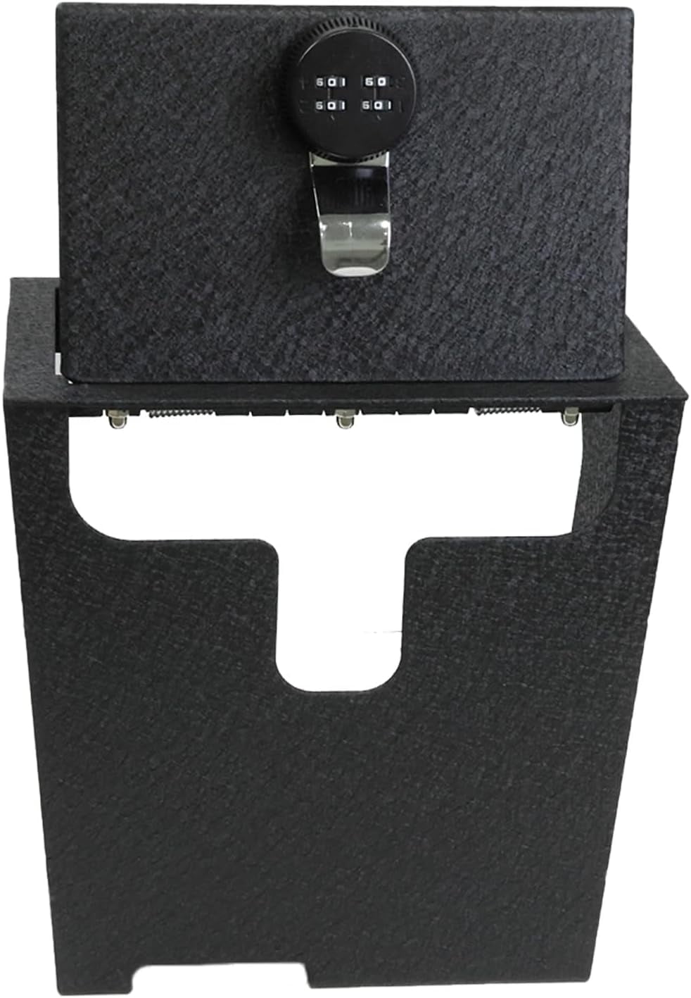 Black Horse Center Console Safe Black Compatible with 2020-2024 Ford ...