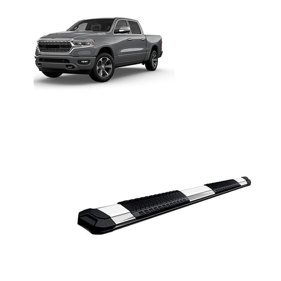 Black Horse Cutlass Running Boards Stainless Steel Compatible with 2019-2025 Ram 1500 (Excl. 19-25 Ram 1500 Classic)-RN-DGRAM-19-76