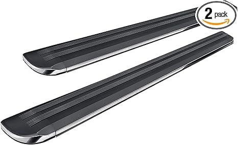 Black Horse Exceed Running Boards Black Compatible with 2024-2025 ...