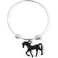 thumbnail image 1 of Black Horse Fancy Charm Bangle, 1 of 5