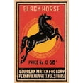 thumbnail image 1 of Black Horse-Fine Art Canvas Print (20" x 30"), 1 of 1