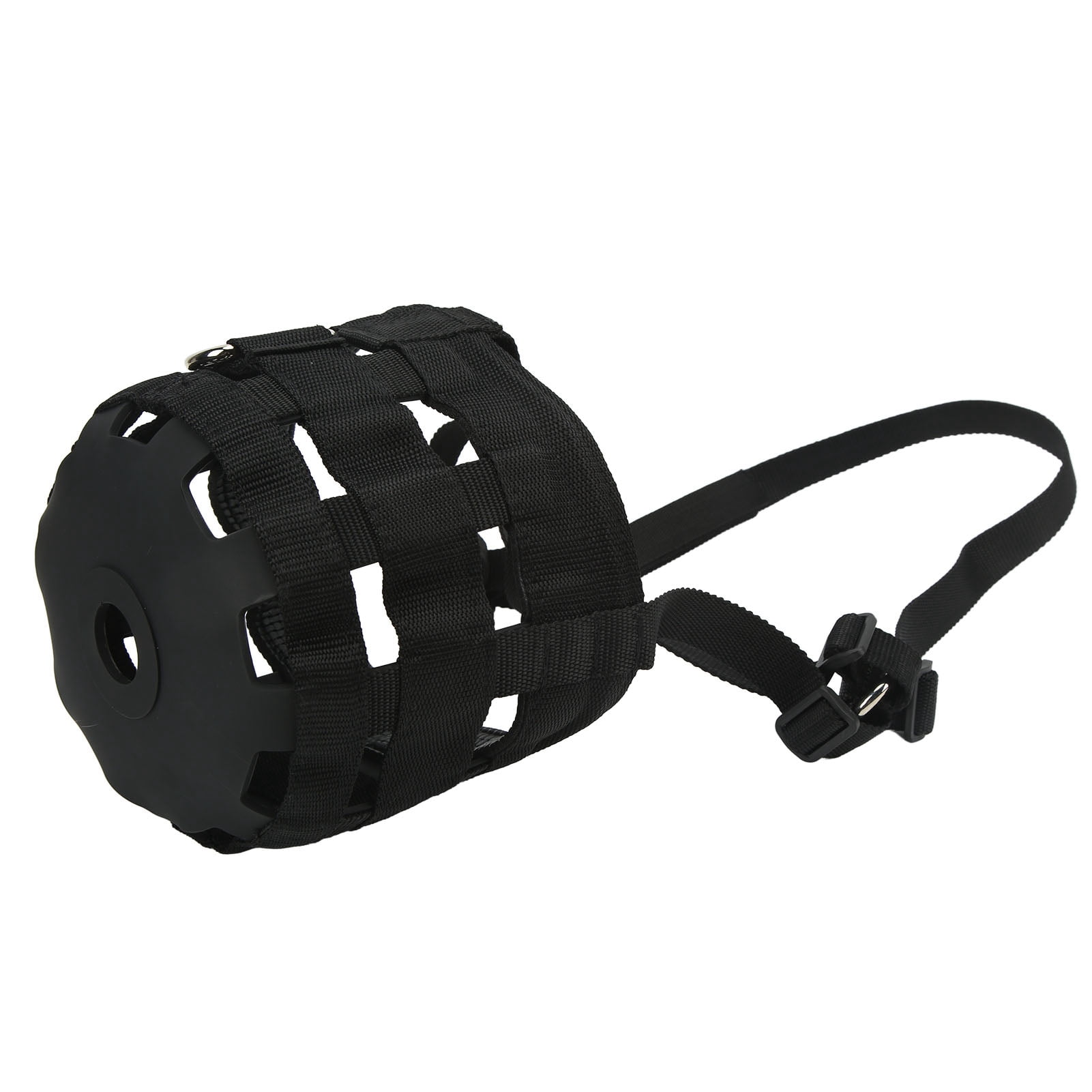 Black Horse Grazing Muzzle Easy Breathe Horse Mouth Cover with Large Holes Anti Biting Horse