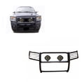 thumbnail image 1 of Black Horse Grille brush Bumper Guard Modular Black Come With pair of 7.0"Dia.LED Lights with Black Trim Rings Compatible with 2005-2015 Armada|2004-2015 Titan Crew Cab & King Cab-17NR26MA-PLB, 1 of 1