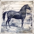 thumbnail image 1 of "Black Horse II" Painting Print on Wrapped Canvas, 1 of 7